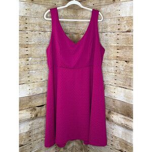 TORRID SZ.3 TEXTURED SKATER  FIT & FLARE CASUAL COLORFUL PINK GIRLIE SWING DRESS